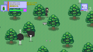 無人島の魔物のゲーム画面「2種類の攻撃×4つの攻撃スタイル」