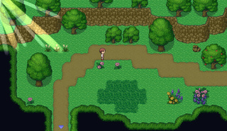 迷いの森のゲーム画面「森1」