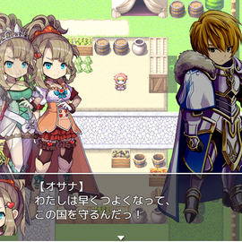 姫と剣士が可愛い物語。