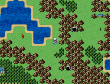 フィールドを冒険するオーソドックスなRPG