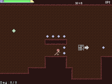 スコアアイテムを集める2Dアクション