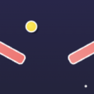 ボールをピンで弾く瞬間