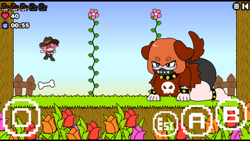 イヌ娘とのバトル