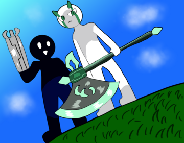 友人と一緒に冒険