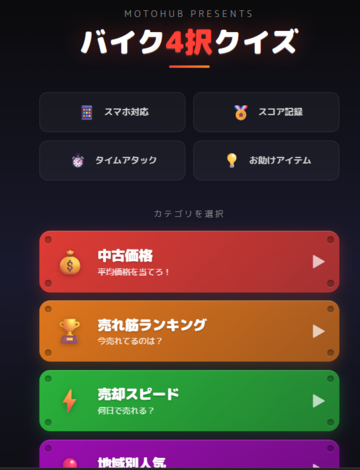 カテゴリ選択画面