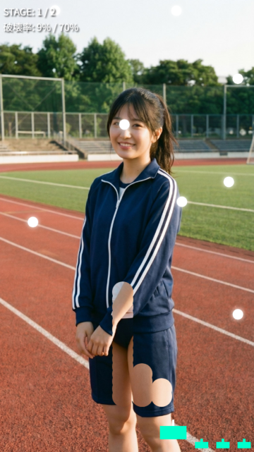 撃って服を消すだけです