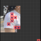 爆弾をクリックしてパネルを開いてください。1面は簡単です。