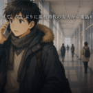 画面をタップしてテキストを読み進めます