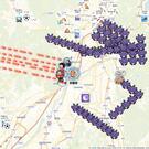 仲間と挑む地図上空バトル