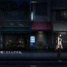 夜の商店街で灯との会話