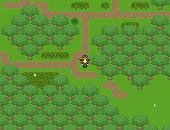 マギスクのゲーム画面「森」